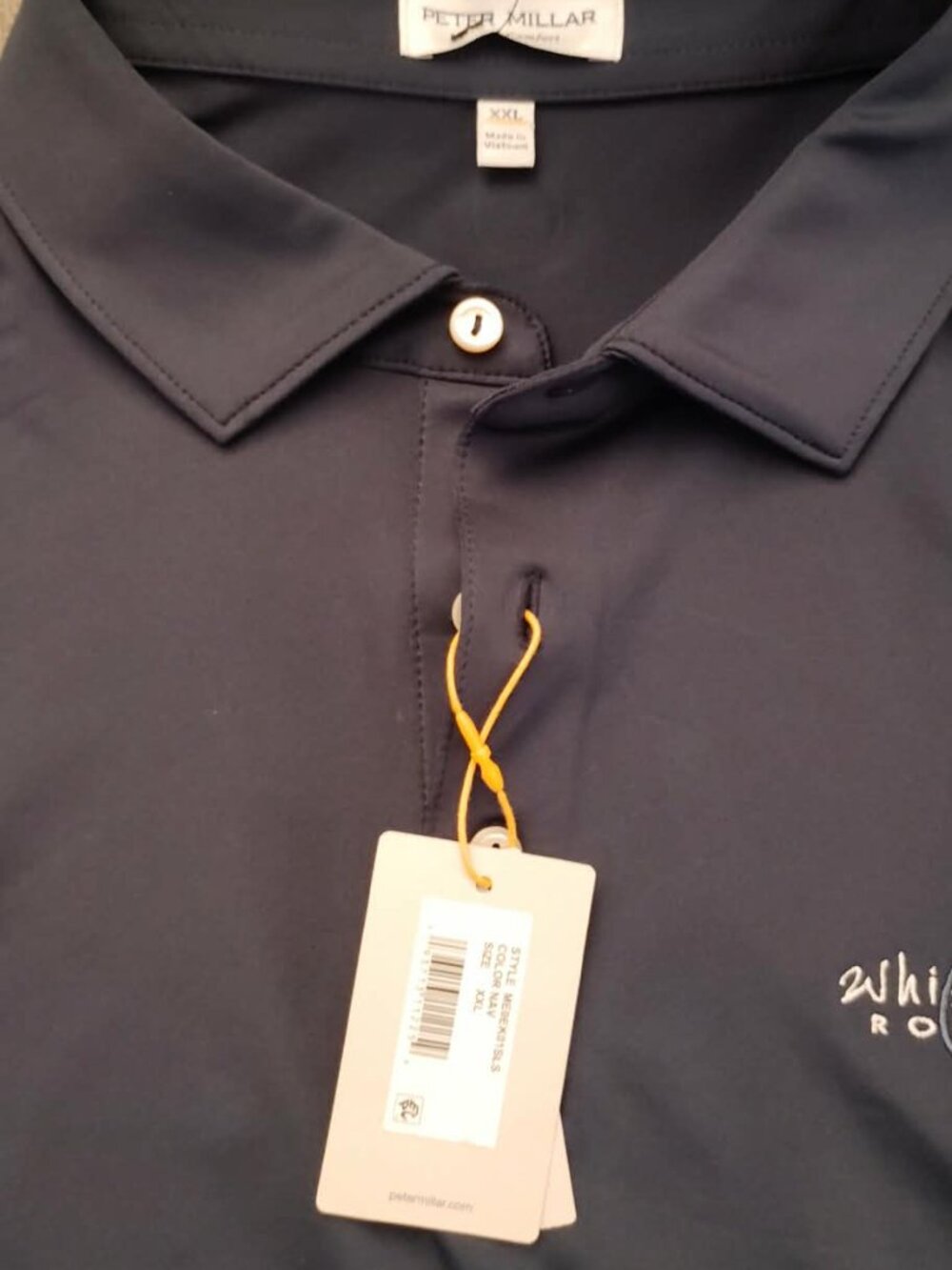 Peter Millar Mens Performance Longsleeve XXL NWT Navy Whisper Rock CC Scottsdale